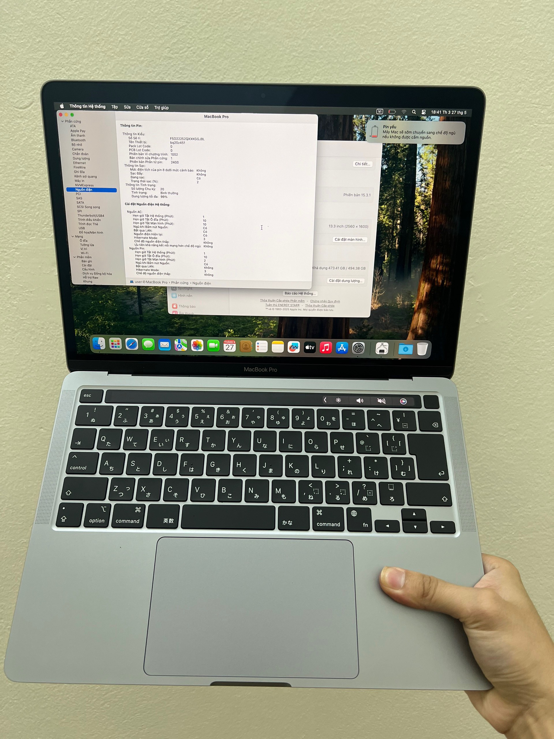 MacBook cũ Pro M1 A2338 13 inch – Hiệu năng mạnh mẽ, giá cả phải chăng